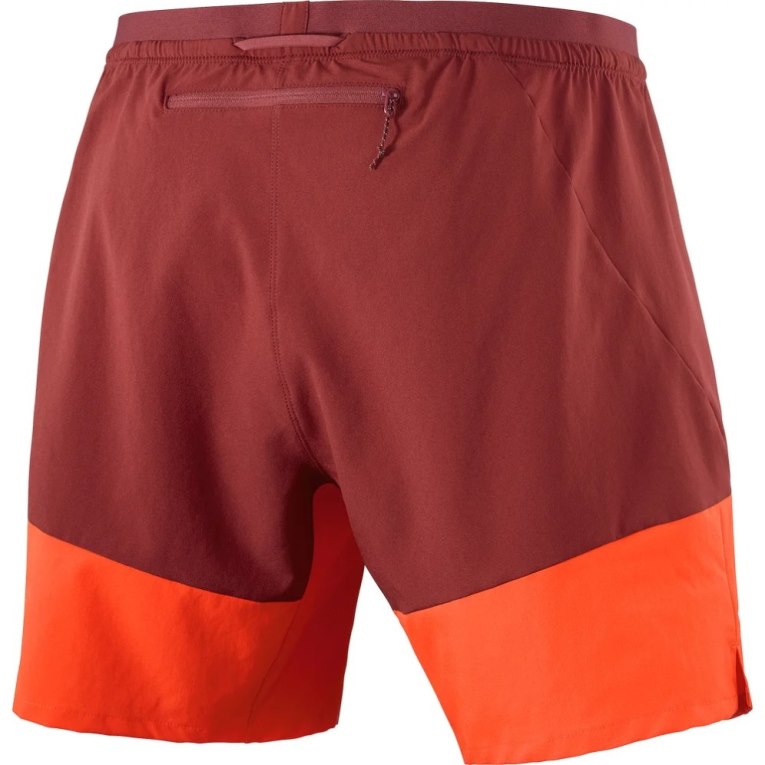 Red Salomon Cross 7'' No Liner Men's Shorts | PH 09273F